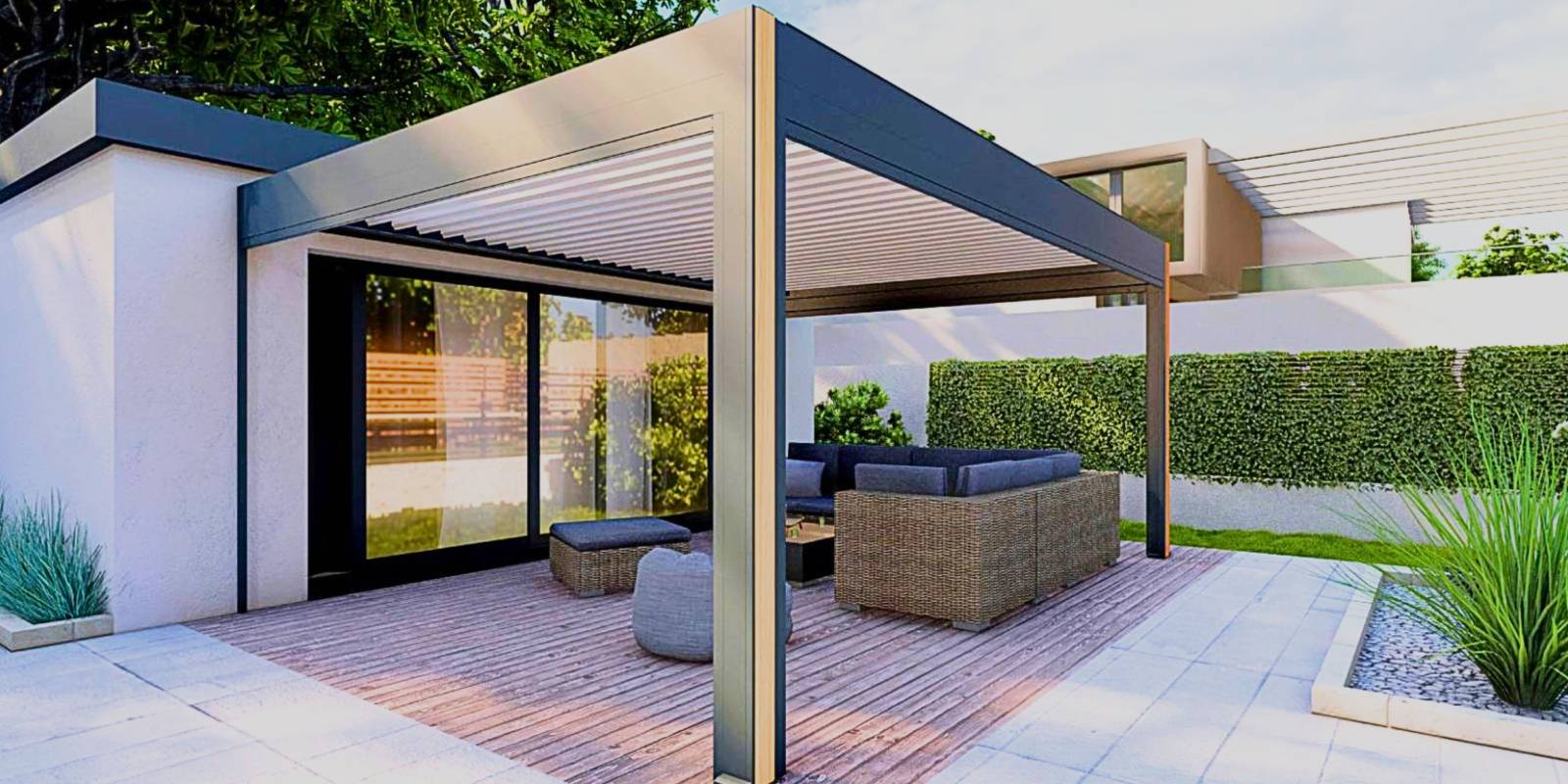 Pergola bioclimatique